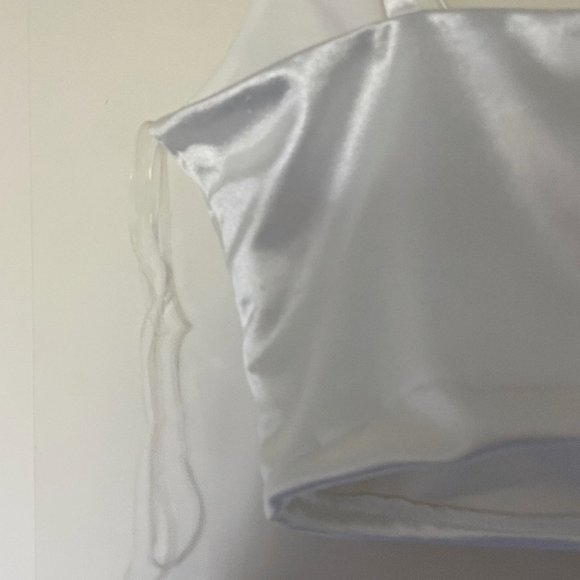 Satin wrap tank top - Picture 3 of 6